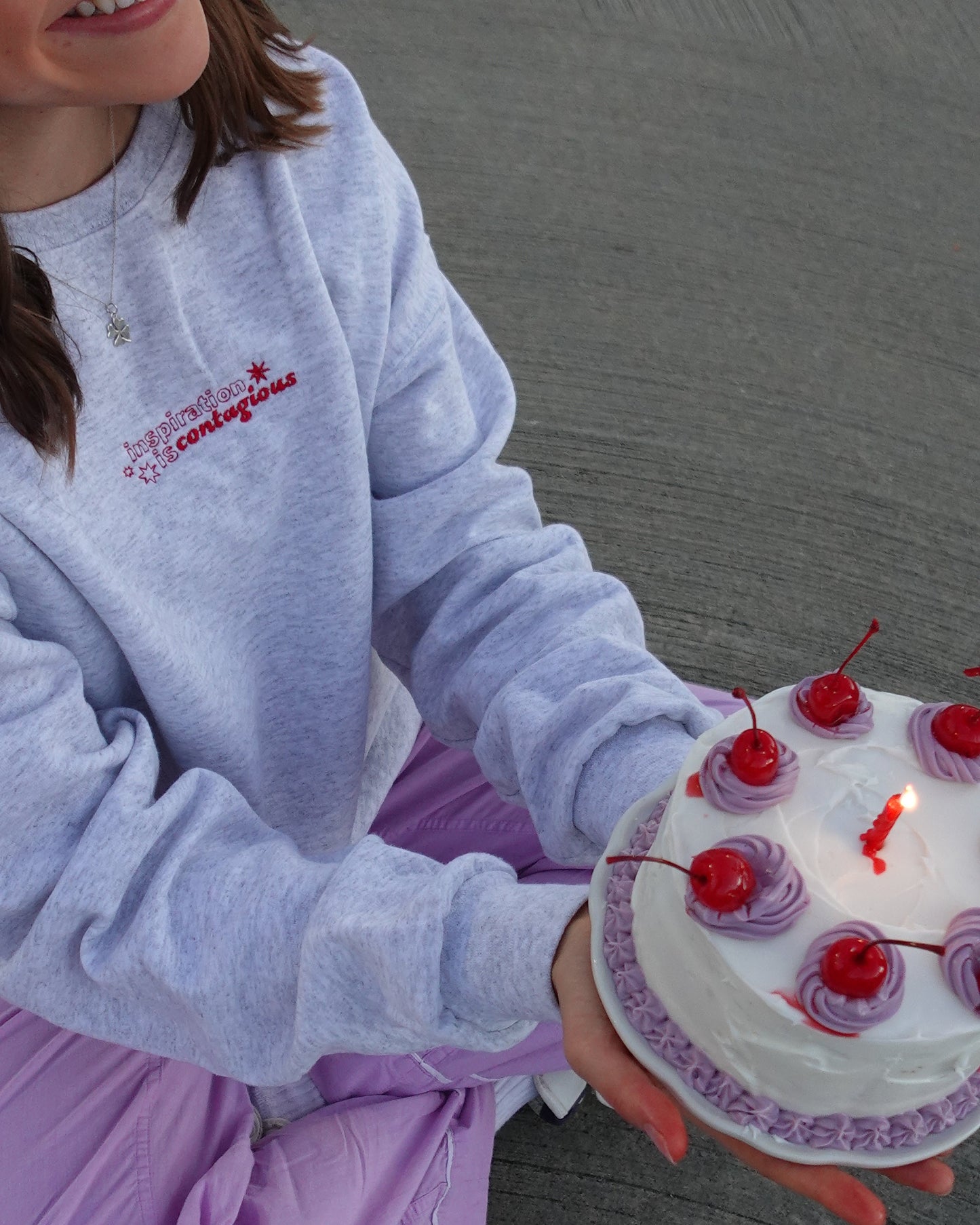 Inspiration is Contagious Crew Neck