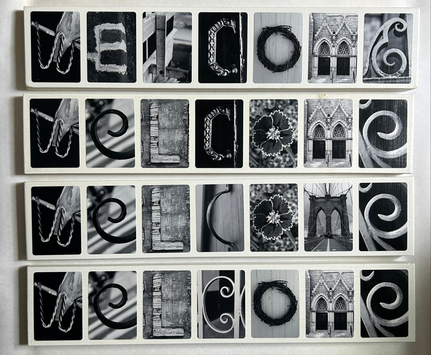 7 letter wooden plaques