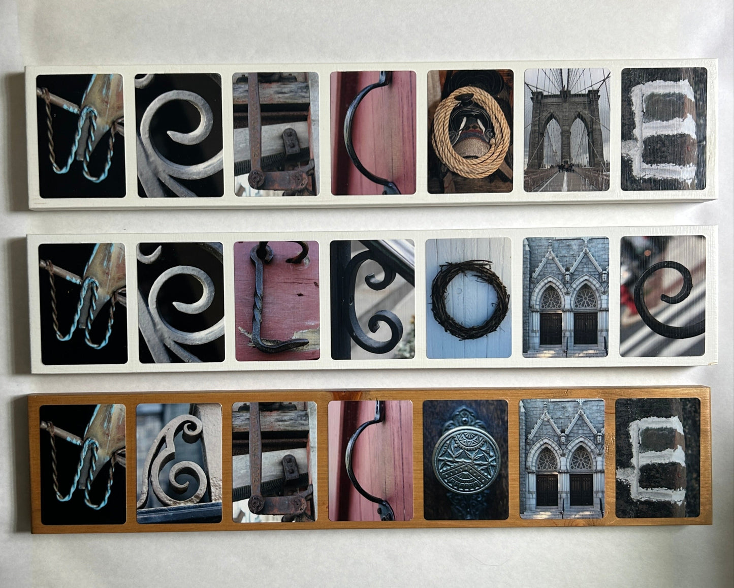 7 letter wooden plaques