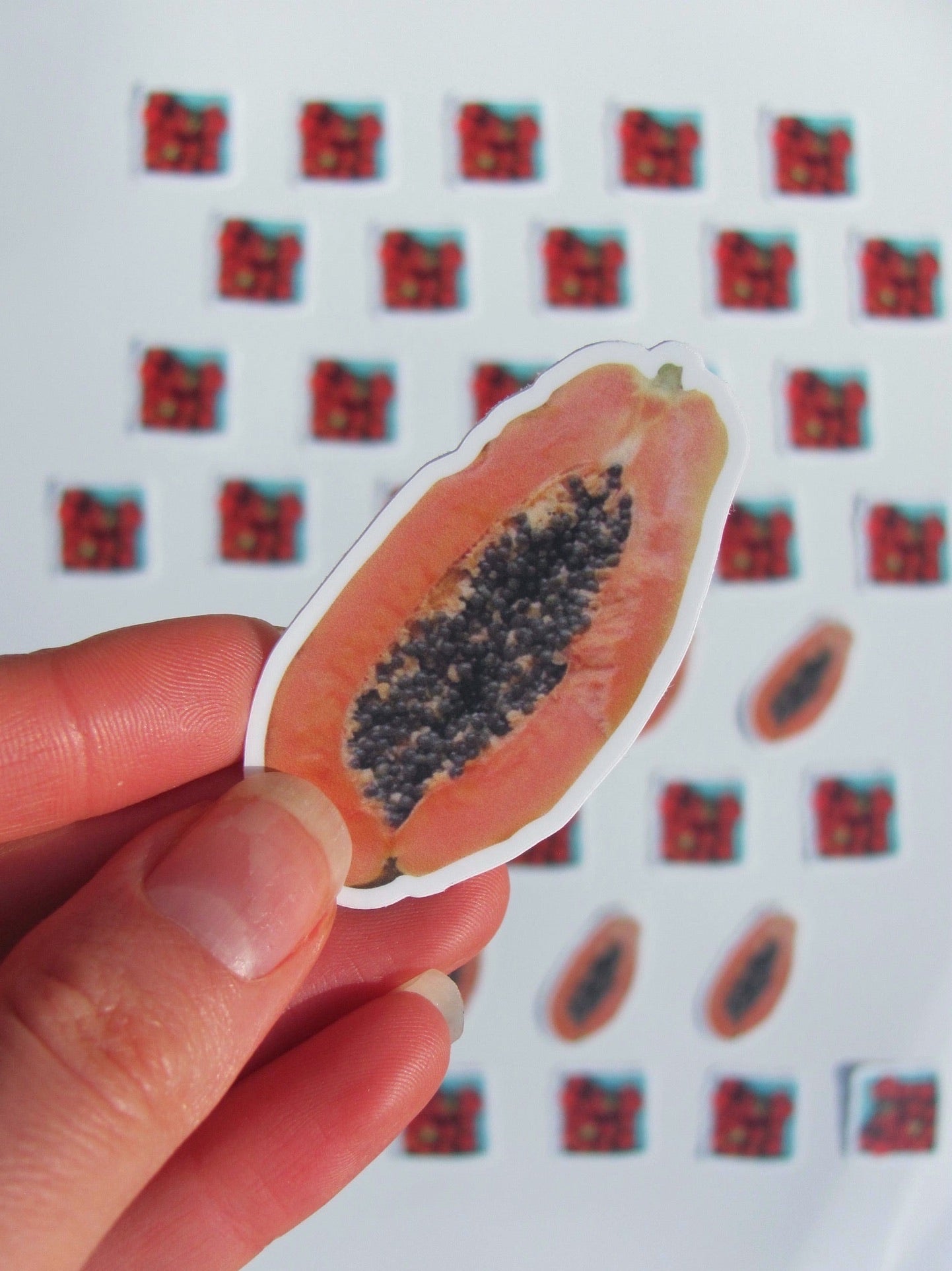Papaya Mini Sticker