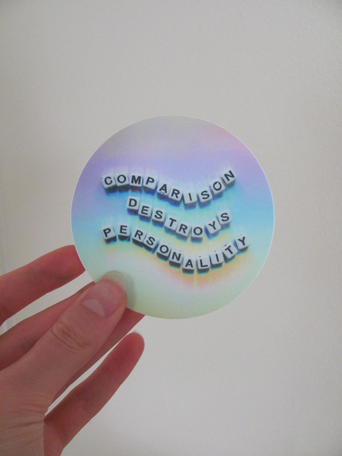 Comparability Sticker Comparison Destroys Personality - Sticker – Mare