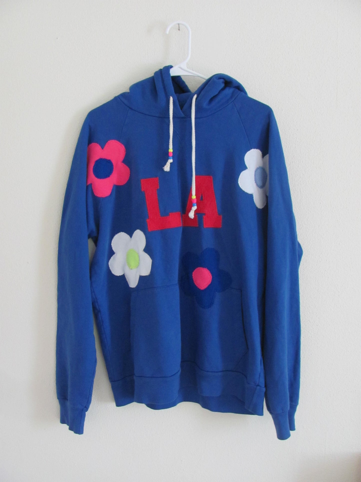 Cobalt Blue LA Flower Hoodie