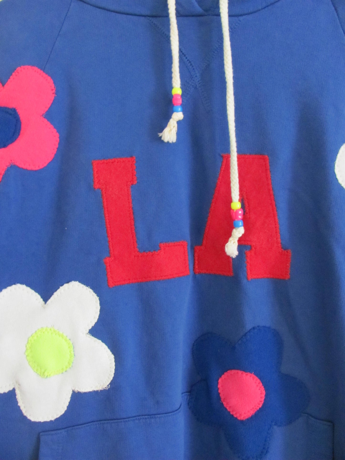 Cobalt Blue LA Flower Hoodie