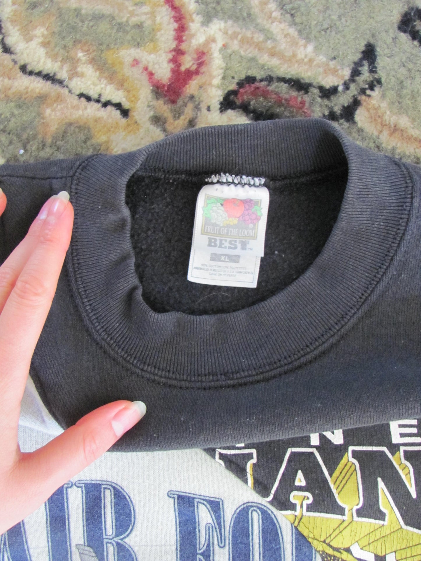 Two Tone Air Force Crew Neck