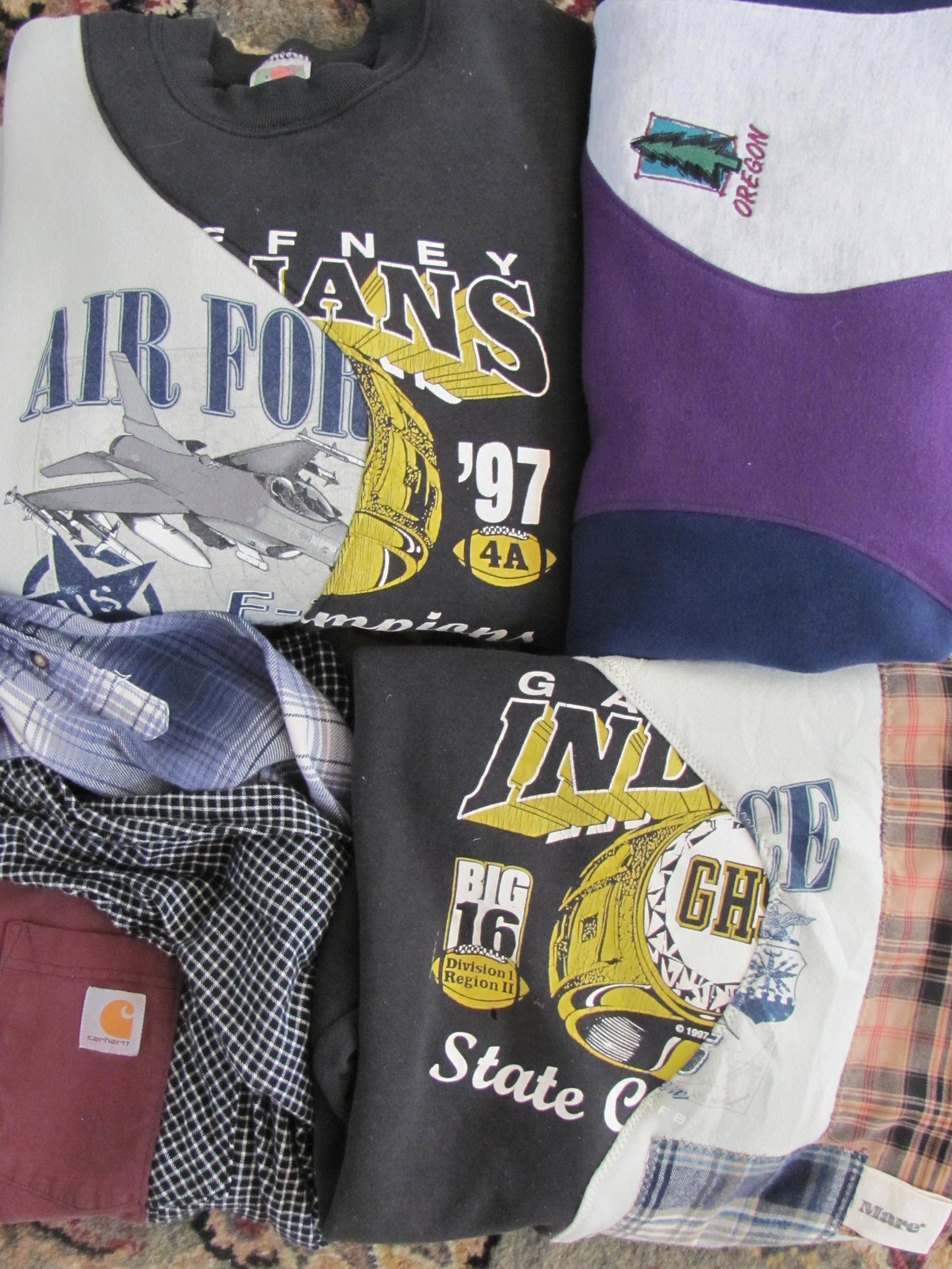 Two Tone Air Force Crew Neck