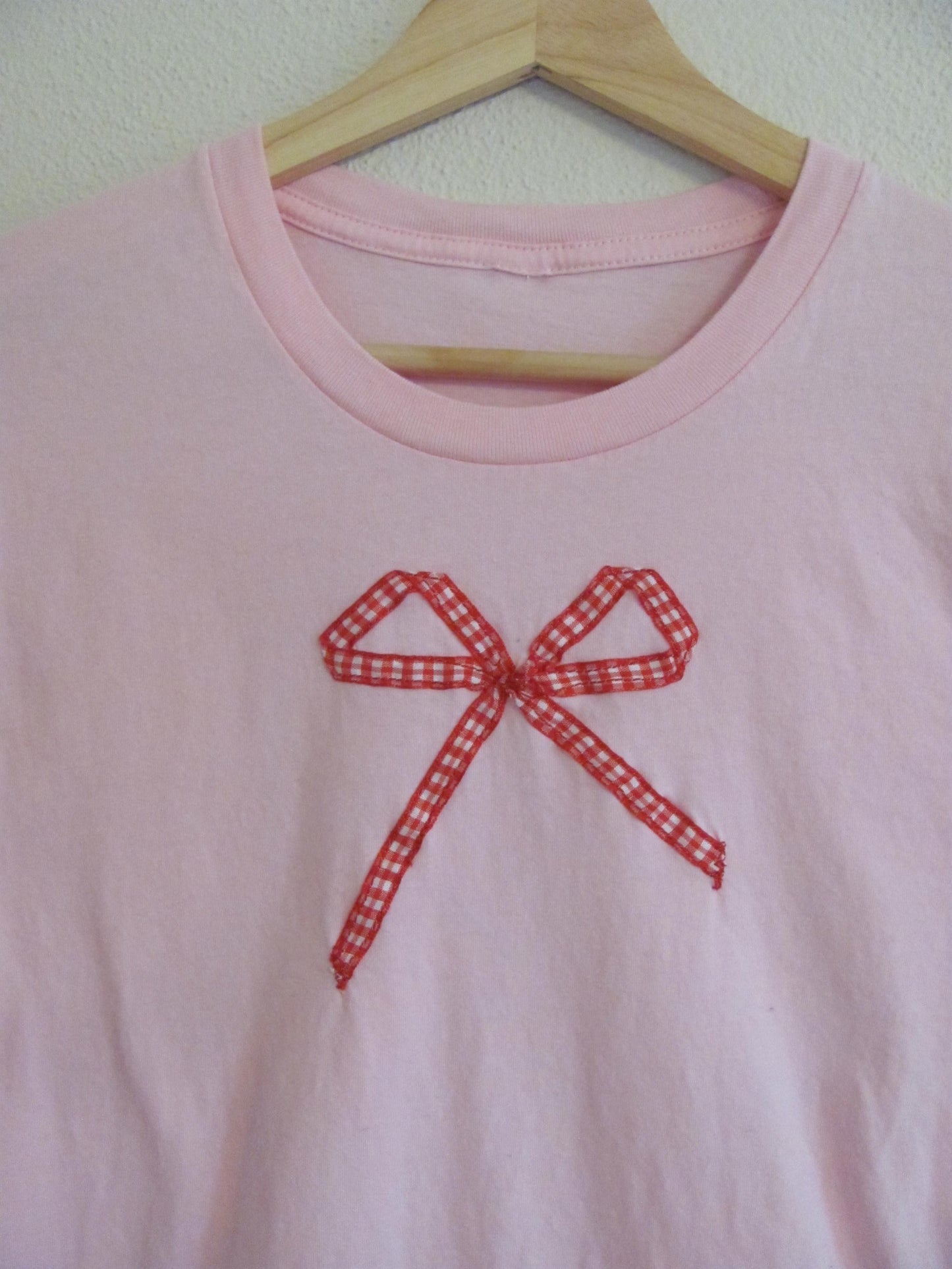 Light Pink Bow Tee