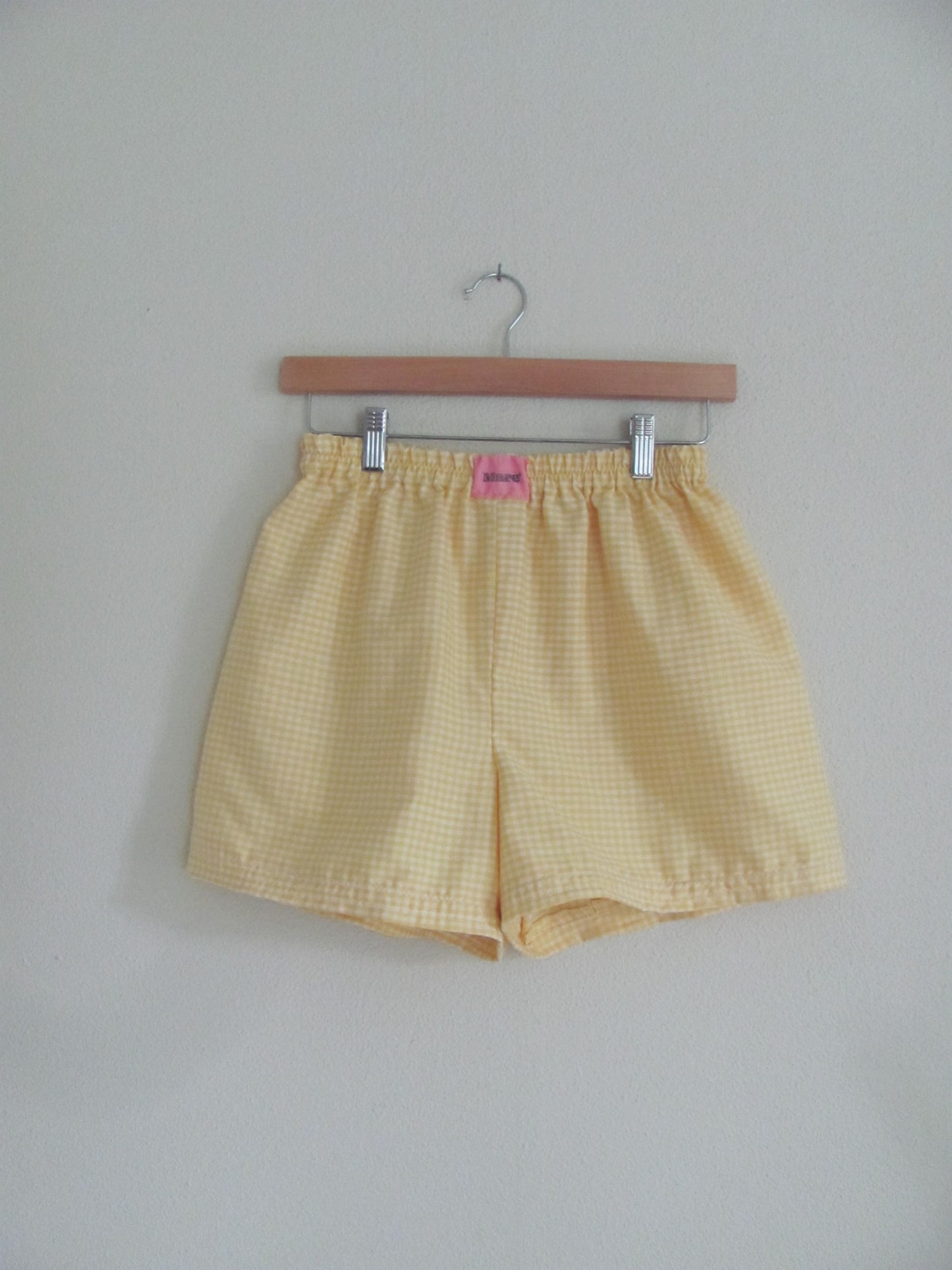 Yellow Gingham Shorts