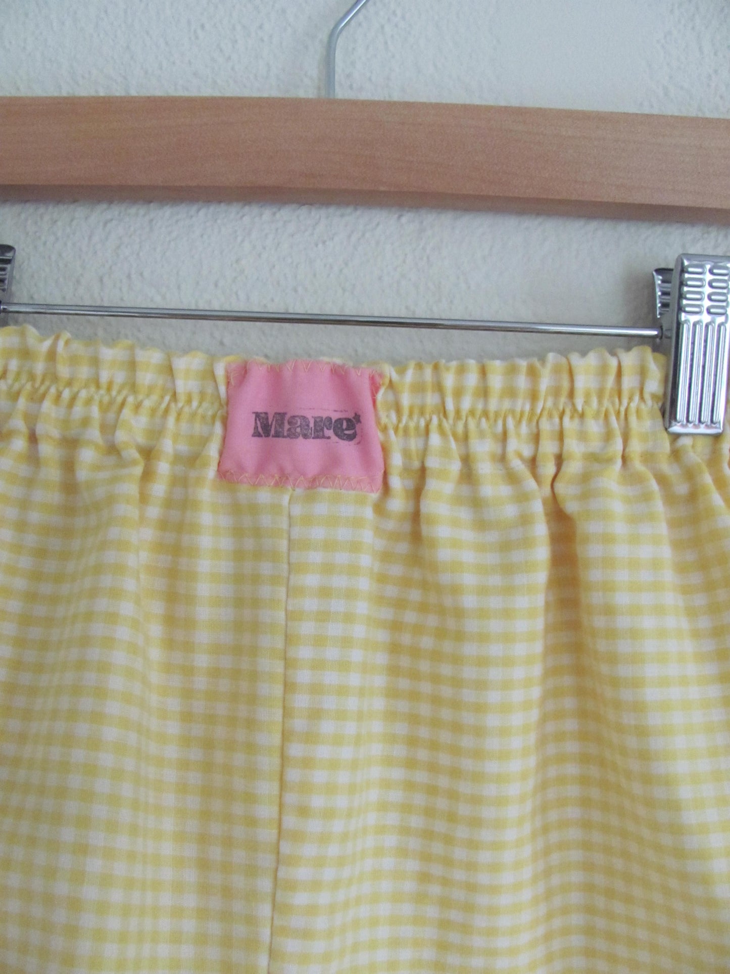 Yellow Gingham Shorts