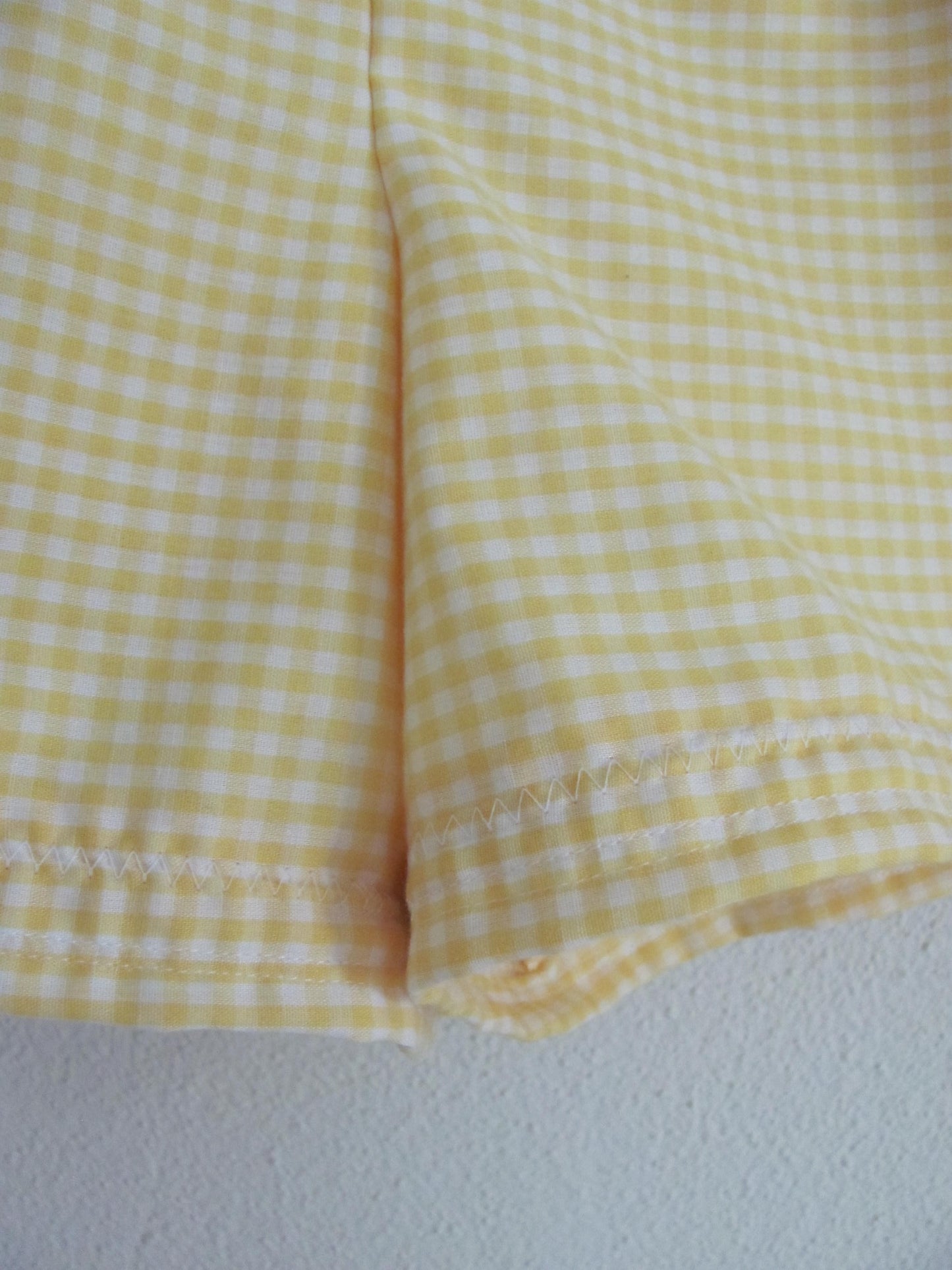 Yellow Gingham Shorts
