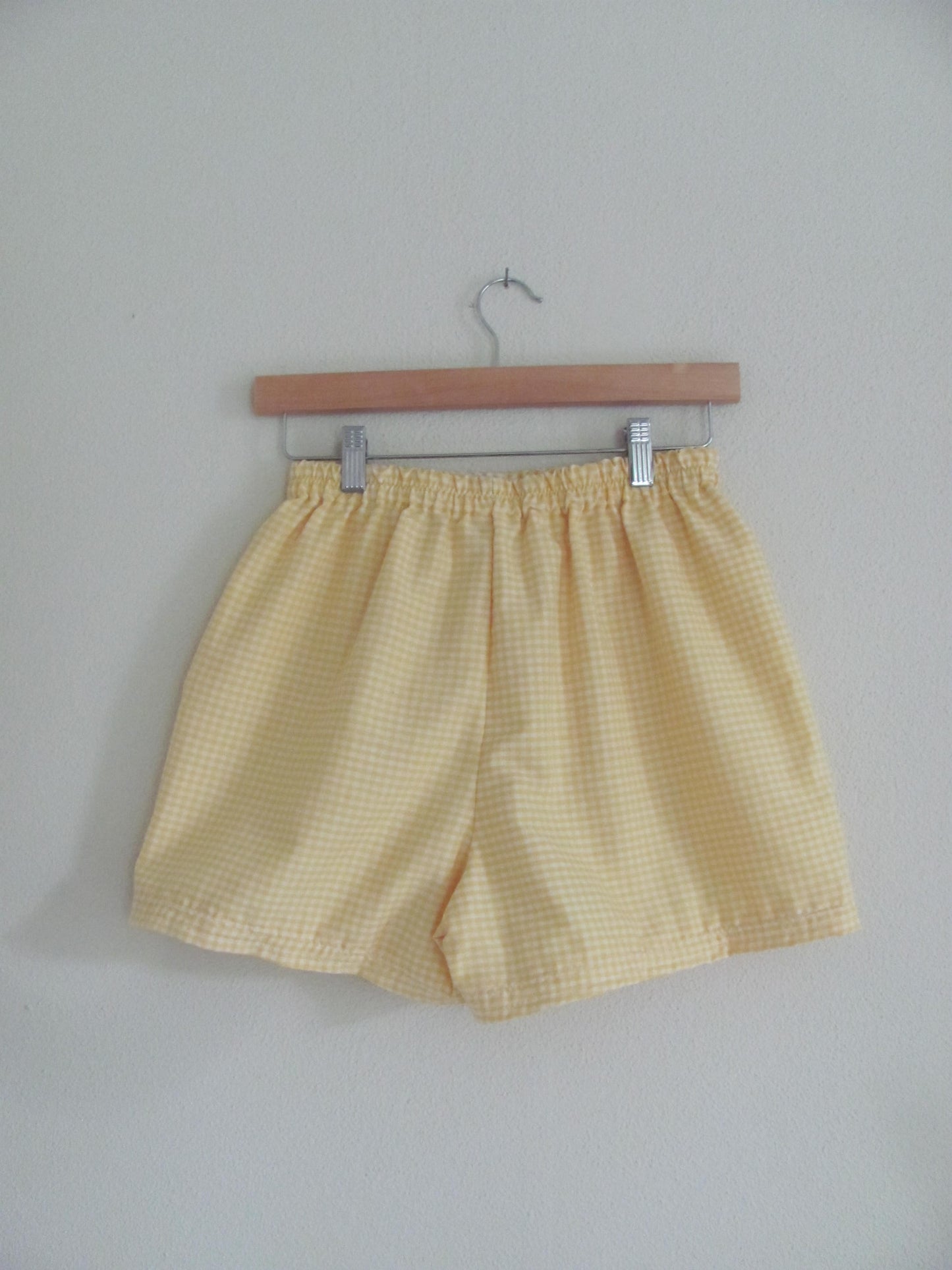 Yellow Gingham Shorts