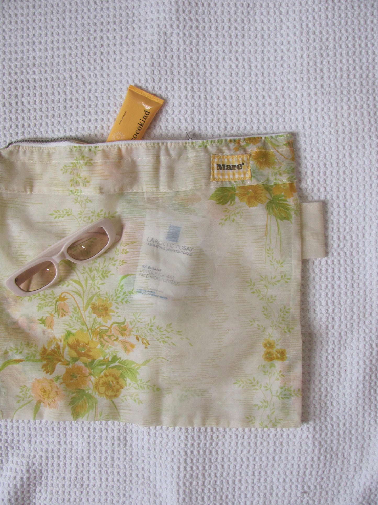 Floral Sheer Zipper Pouch